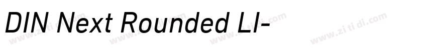 DIN Next Rounded LI字体转换